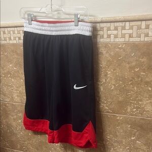 Nike Black and Red Sports Shorts